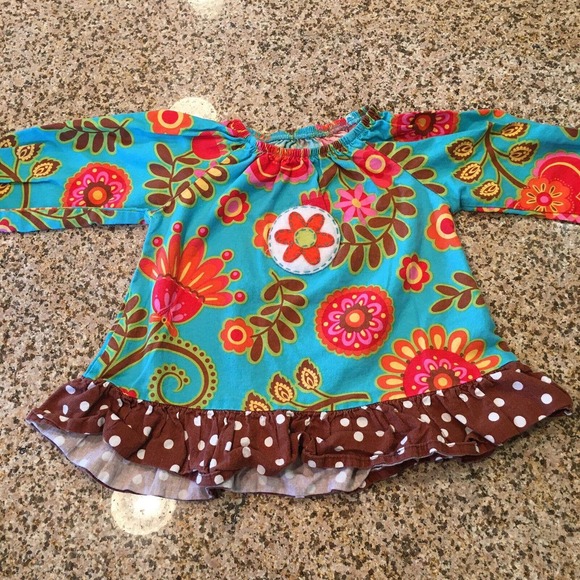 Baxter & Beatrice Size 18 Months Girls Multicolor Fall Floral Long Sleeve Top - Picture 12 of 12